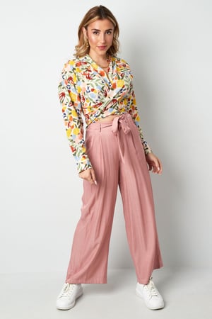 Bluse mit Knopfdetail – mehrfarbig h5 Bild4