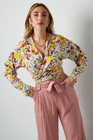 Bluse mit Knopfdetail – mehrfarbig h5 Bild5