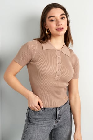 Basic-Poloshirt mit halber Knopfleiste, klein/mittelgroß – Weiß h5 Bild2