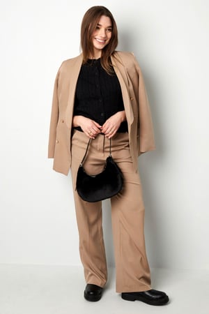 Cardigan lavorato a maglia con stampa a trecce h5 Immagine5