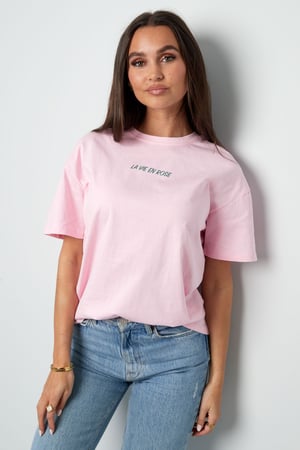 Tişört la vie en rose h5 Resim5