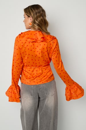 Rüschenbluse mit Polka Dots h5 Bild6