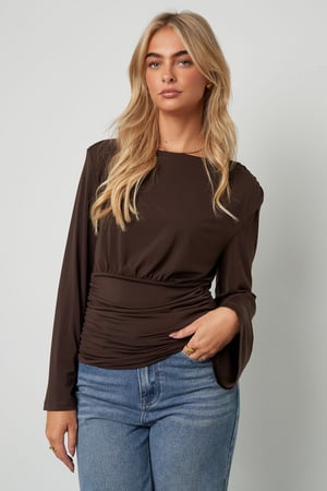 Fitted top with flared sleeves h5 Picture6