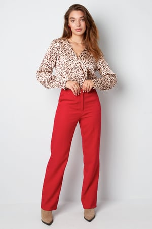 Schlichte Basic-Hose Lachsfarben S h5 Bild8