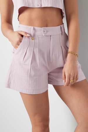 Shorts mit Knopfdetail - weiß M h5 Bild5