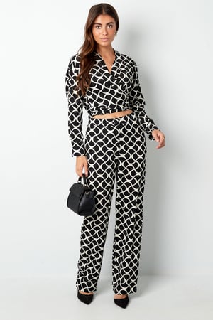 Pants graphic print camel h5 Picture4