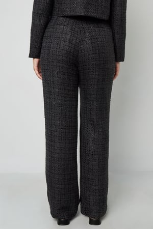 Polyester fiber (polyester) Straight pants Checkered Elegant Fall/Winter  Clothes h5 Picture7