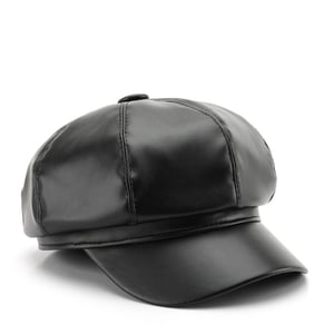 1 Piece Elegant Solid Color PU Beret h5 