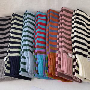 1 Piece Cute Strip knitted Winter Scarf h5 Picture3