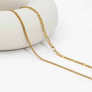 1 Piece Classic Stainless Steel Gold Color Chain Necklace h5 Picture4