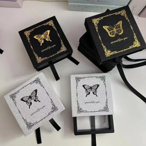 Butterfly Paper Jewelry Box Customized Logos Available h5 Picture4