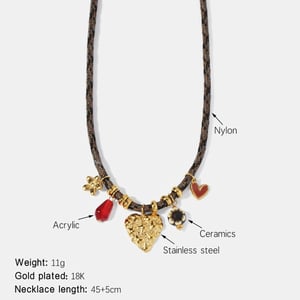 Heart Stainless Steel  Pendant Necklace h5