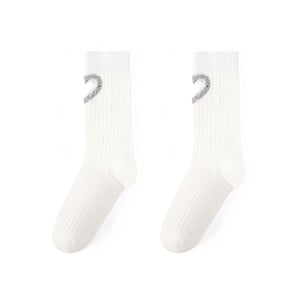 Light Luxury Rhinestone Studded Hollow Heart Knitted Pure Cotton Women's Socks h5