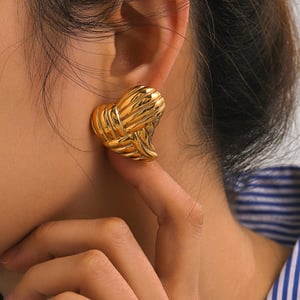 1 Pair Heart Shape Stainless Steel Stud Earrings h5 Picture6