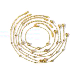 1 piece of exquisite and fashionable  gold-plated stainless steel zircon heart number anklet for women for daily wear h5 Picture5
