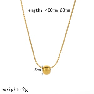 1 piece simple series simple geometric  gold plated pendant necklaces h5 Picture5