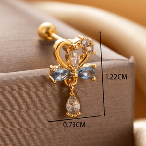 1 Piece Simple Series Classic Heart Titanium Steel No Plating Material Zircon Women Stud Earrings h5 Picture4