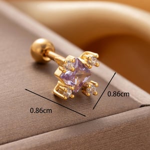 1 Piece Simple Series Simple Heart Titanium Steel No Plating Material Zircon Women Stud Earrings h5 Picture4