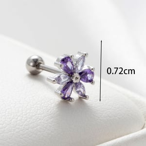 1 Piece Simple Series Classic Geometric Titanium Steel No Plating Material Zircon Women Stud Earrings h5 Picture4