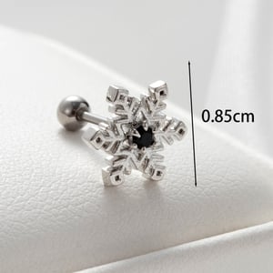 1 Piece Simple Series Classic Heart Titanium Steel No Plating Material Zircon Women Stud Earrings h5 Picture4