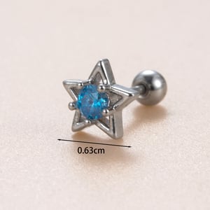 1 Piece Simple Series Simple Geometric Copper No Plating Material Zircon Women Stud Earrings h5 Picture4