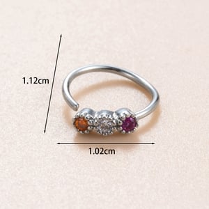 1 Piece Simple Series Simple Heart Copper No Plating Material Zircon Women Stud Earrings h5 Picture5