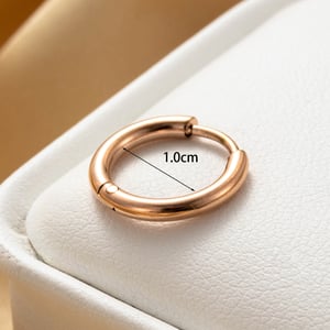 1 Stück Simple Series Einfache geometrische Titanstahl-Ohrstecker ohne Beschichtungsmaterial für Damen h5 Bild5