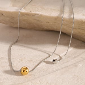 1 piece simple series simple geometric stainless steel  gold plated women pendant necklaces h5 Picture4