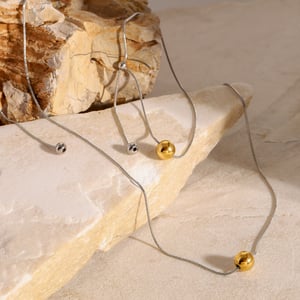 1 piece simple series simple geometric stainless steel  gold plated women pendant necklaces h5 Picture5