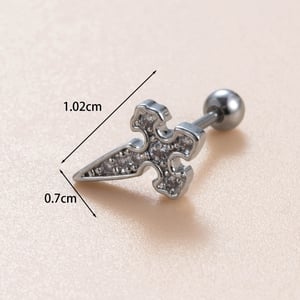 1 Piece Simple Series Simple Bow Knot Copper No Plating Material Zircon Women Stud Earrings h5 Picture4