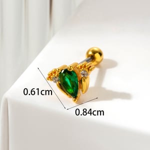 1 Piece Simple Series Classic Animal Titanium Steel No Plating Material Zircon Women Stud Earrings h5 Picture4