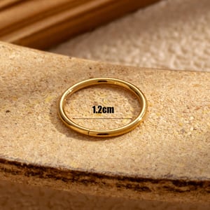 1 Piece Simple Series Simple Geometric Titanium Steel No Plating Material Women Hoop Earrings h5 Picture5