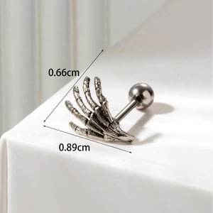 1 Stück Simple Series Klassische Herz Titan Stahl Kein Beschichtungsmaterial Zirkon Damen Ohrstecker h5 Bild7