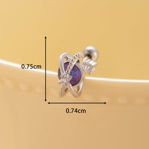 1 Stück Simple Series Klassische geometrische Titanstahl ohne Beschichtungsmaterial Zirkon Damen Ohrstecker h5 Bild5