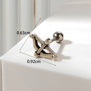 1 Piece Simple Series Classic Animal Titanium Steel No Plating Material Zircon Women Stud Earrings h5 Picture5