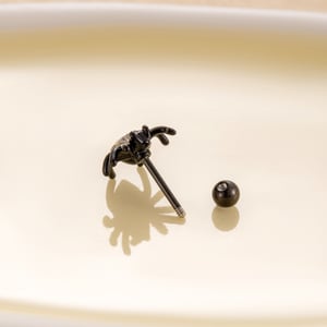 1 Piece Simple Series Classic Animal Titanium Steel No Plating Material Zircon Women Stud Earrings h5 Picture10