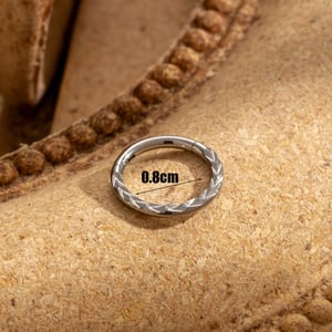 1 Stück Simple Series Simple Flower Titanstahl ohne Beschichtungsmaterial Damen Ohrstecker h5 Bild5