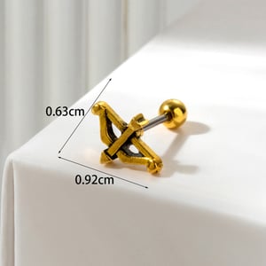 1 Stück Simple Series Klassische Blume Titanstahl Kein Beschichtungsmaterial Damen Ohrstecker h5 Bild4