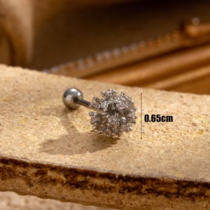 1 Stück Simple Series Einfache geometrische Titanstahl ohne Beschichtungsmaterial Zirkon Damen Ohrstecker h5 Bild6