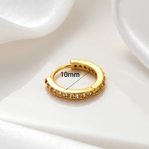 1 Piece Simple Series Classic Geometric Copper No Plating Material Zircon Women Stud Earrings h5 Picture6