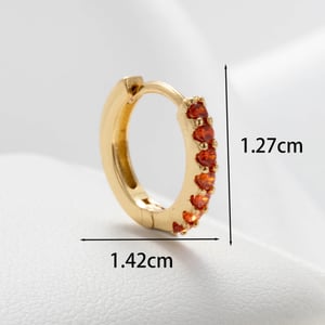 1 Piece Simple Series Classic Flower Copper No Plating Material Zircon Women Stud Earrings h5 Picture3