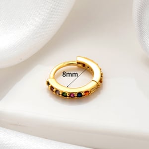 1 Piece Simple Series Simple Heart Copper No Plating Material Zircon Women Stud Earrings h5 Picture6