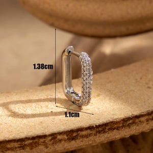 1 Stück Simple Series Klassische Tierkupfer ohne Beschichtungsmaterial Zirkon Damen Ohrstecker h5 Bild4