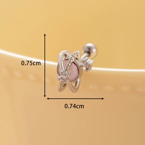 1 Stück Simple Series Klassische geometrische Titanstahl ohne Beschichtungsmaterial Zirkon Damen Ohrstecker h5 Bild4