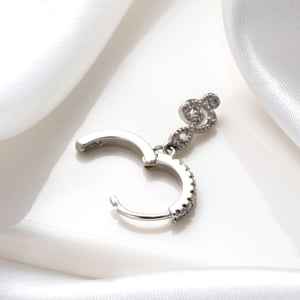 1 Piece Simple Series Classic Skull Copper No Plating Material Zircon Women Hoop Earrings h5 Picture7