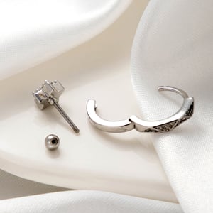 1 Piece Simple Series Classic Geometric Copper No Plating Material Zircon Women Stud Earrings h5 Picture7
