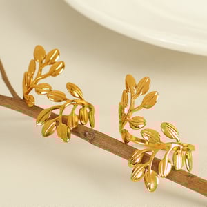1 pair simple series retro cross stainless steel  gold plated artificial pearl women adjustable rings h5 Picture7