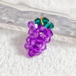 1 Piece Romantic Series Sweet Casual Fruit Glass Woven DIY Women's Pendants h5 Picture5