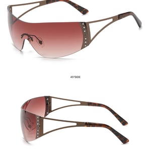 1 pair of fashionable women's sunglasses made of metal material h5 Picture7
