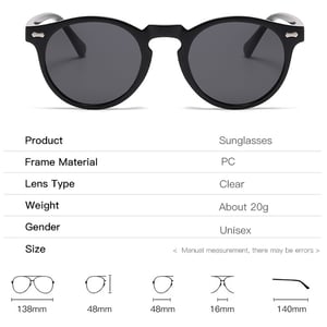 1 Paar Damen-Sonnenbrillen der Simple Series im Retro-Stil mit einfarbigem Harz h5 Bild7